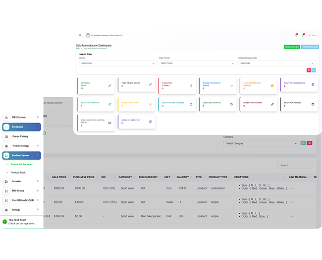 ERP Dashboard